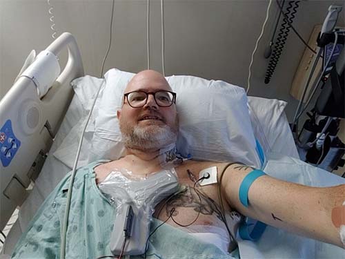 Patient learning about the heart transplant listing and evaluation process